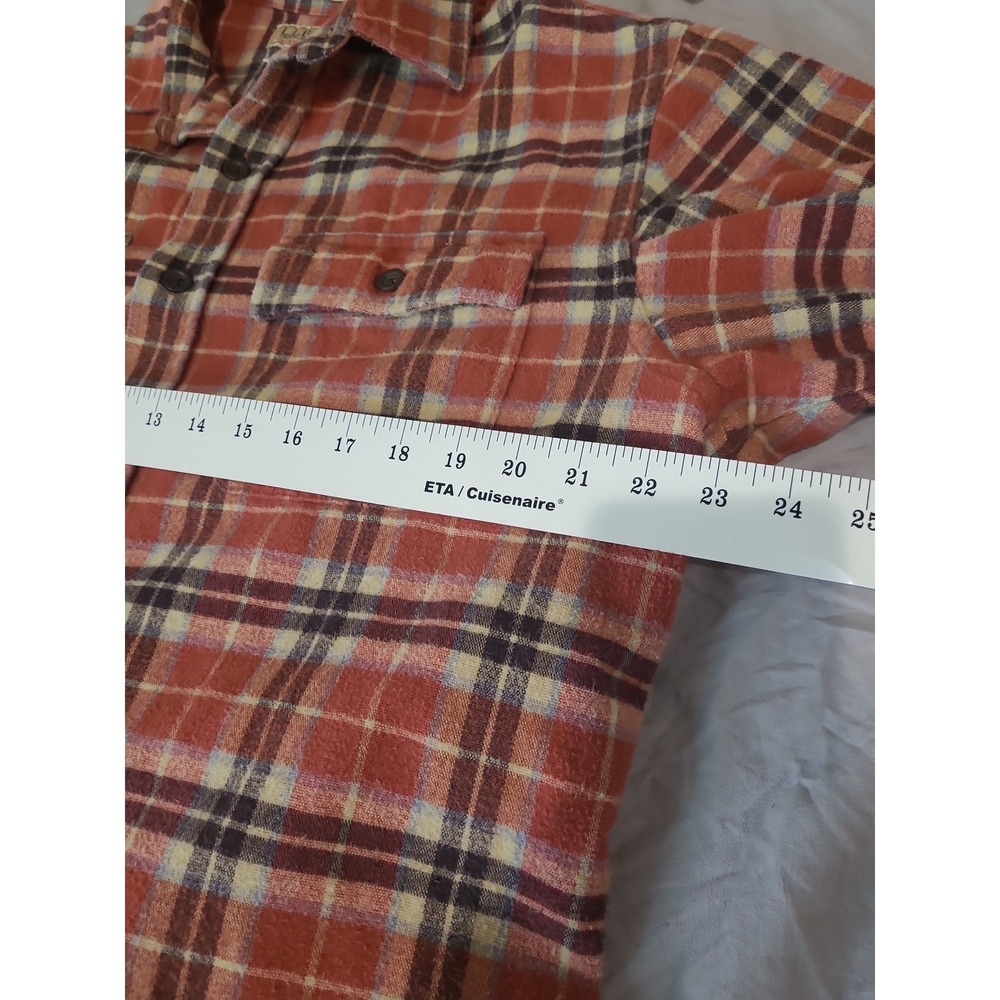 L.L. Bean Chamois Flannel button down Shirt Men SZ M Reg Traditional fit outdoor - Picture 5 of 10